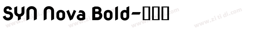 SYN Nova Bold字体转换